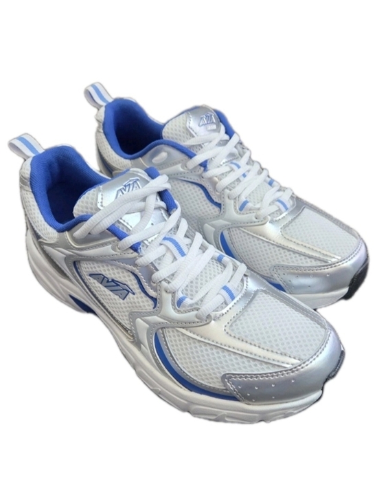 Avia Shoes - AVIA 5000 Performance Control White/Blue/Silver Sneakers US Women's Size 10